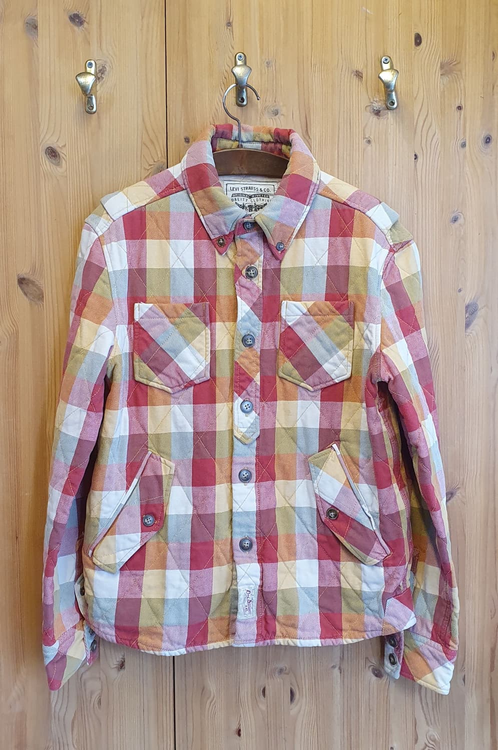 95/66.리바이스 플란넬 패딩남방(공용) 상품이미지1