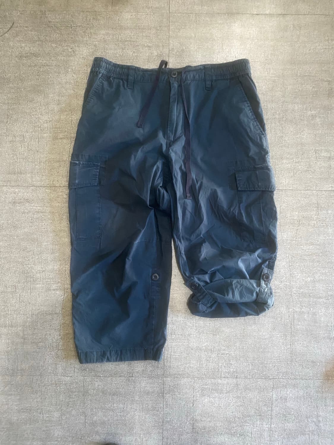 Uniqlo 유니클로 올드스쿨아메카지 혁오풍 버뮤다팬츠반바지 네이비 상품이미지1