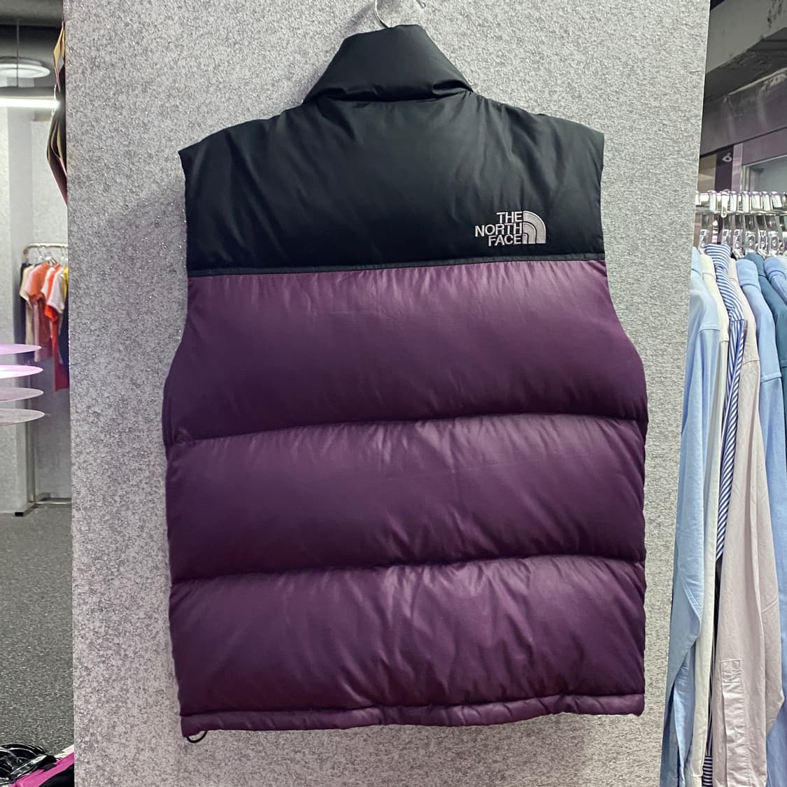 노스페이스 700 구스다운 퍼플 패딩 베스트 B3327 상품이미지4