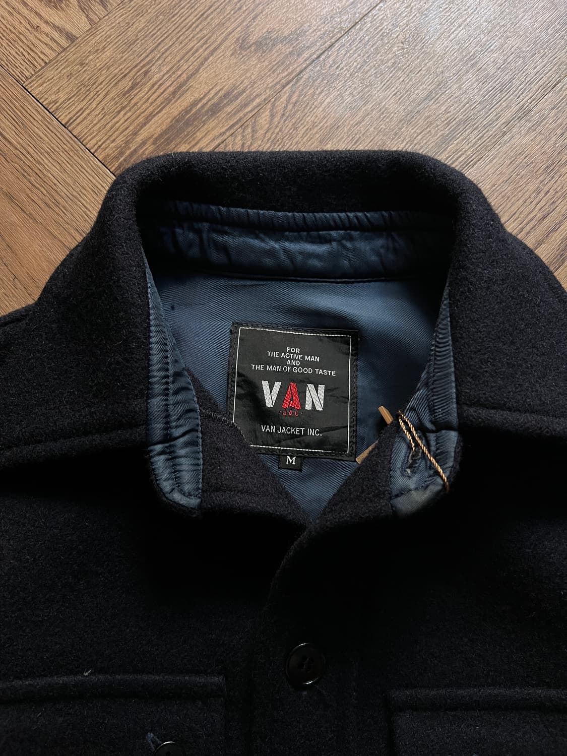 [M]VAN JAC 빈티지 CPO 오피서 울 셔츠 상품이미지2