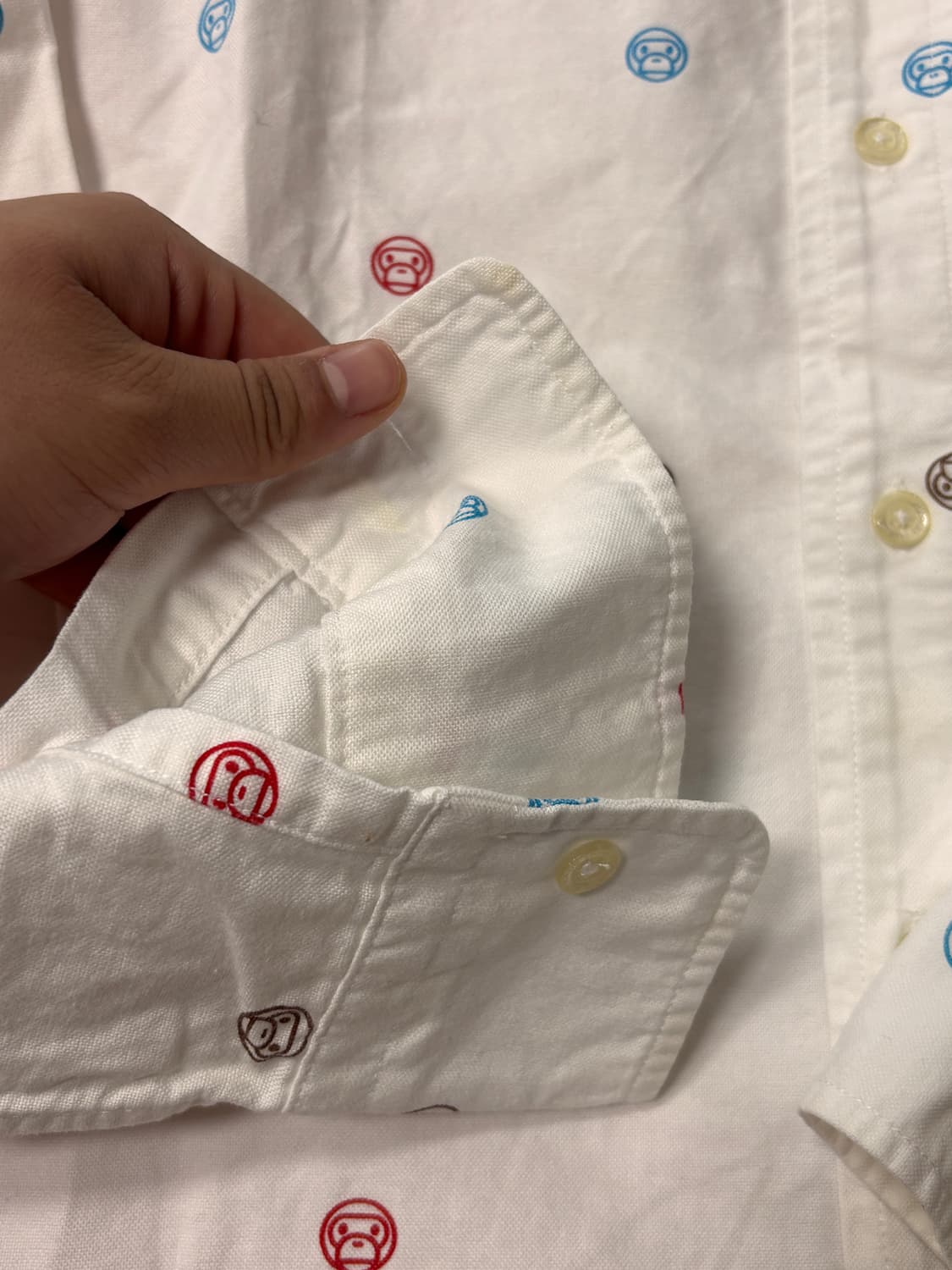 Bape] 컬러 마일로 무늬 셔츠 상품이미지2