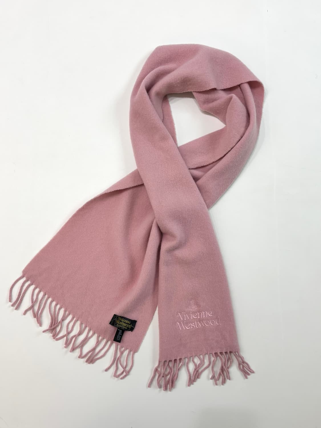 Vivienne Westwood 비비안웨스트우드 베이비핑크 머플러 상품이미지2