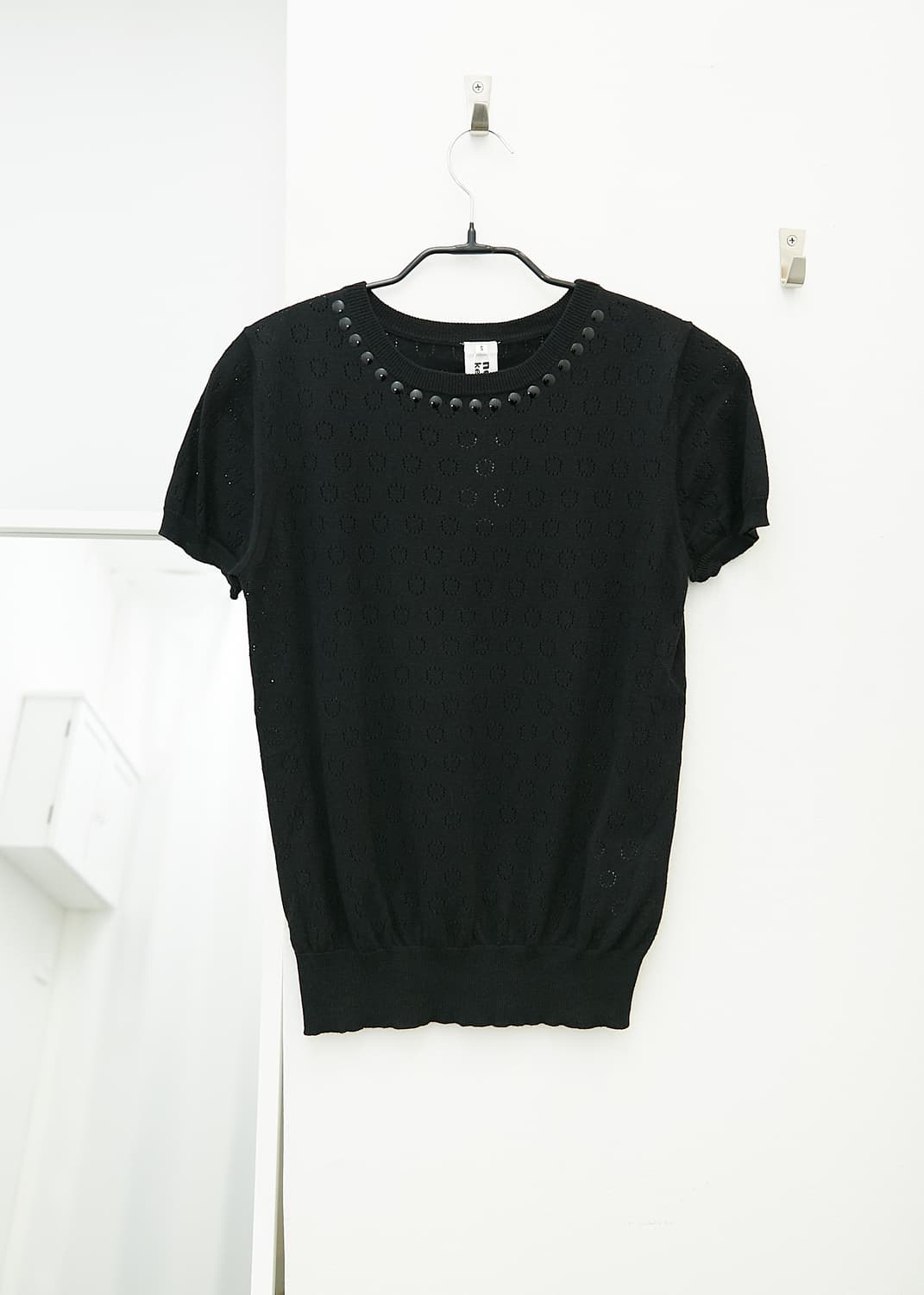 Short Sleeve Cotton Knit Top 상품이미지1