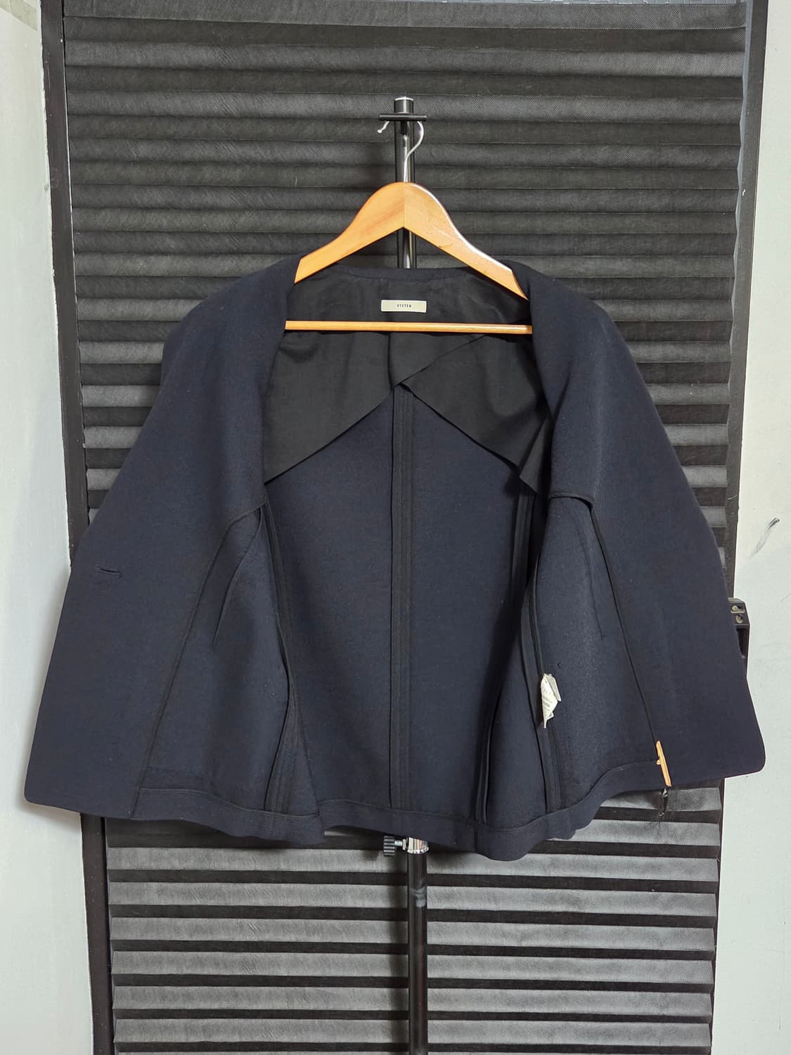 [시스템] 울 피크드 라펠 더블 브레스티드 자켓 | 00173 상품이미지5