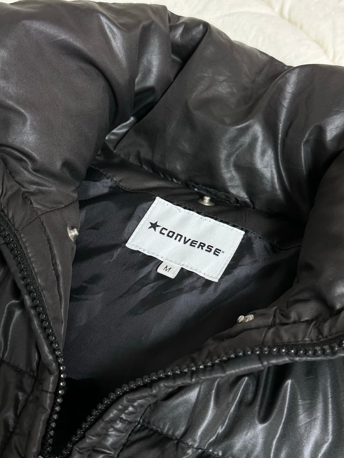 JP 컨버스 패딩 블랙 미디움 상품이미지4