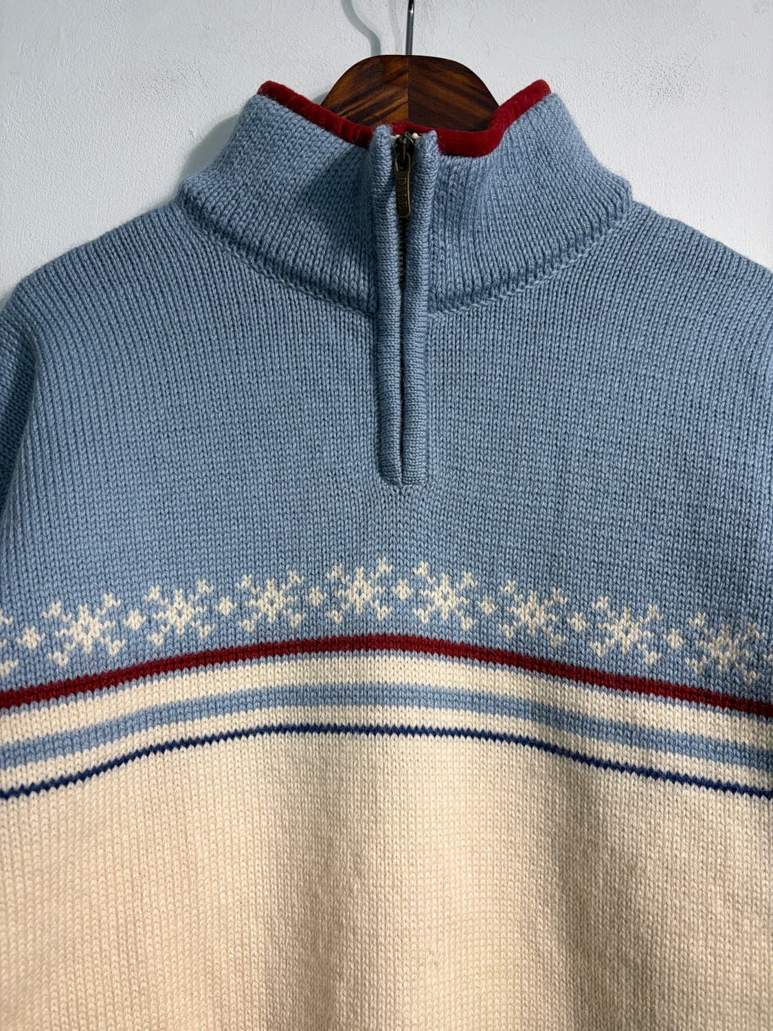 [L] Dale of norway 데일오브노르웨이 반집업 니트 울100% 상품이미지3