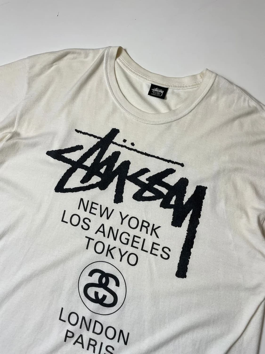 스투시 월드투어 코튼 반팔 티셔츠 PN9636 상품이미지2