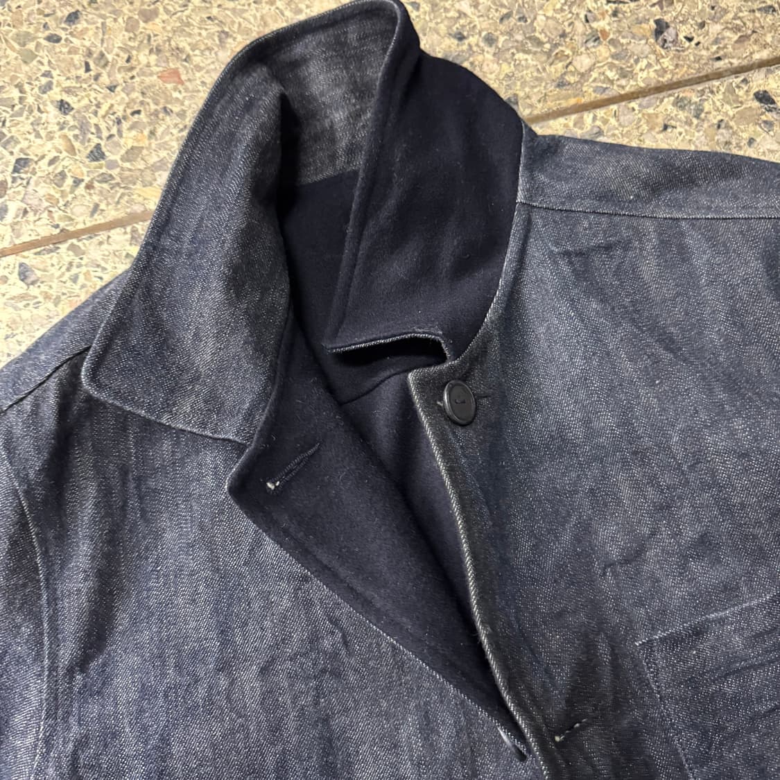 [M~L] Evan Kinori 이반키노리 양면 데님 울 초어 자켓 상품이미지9