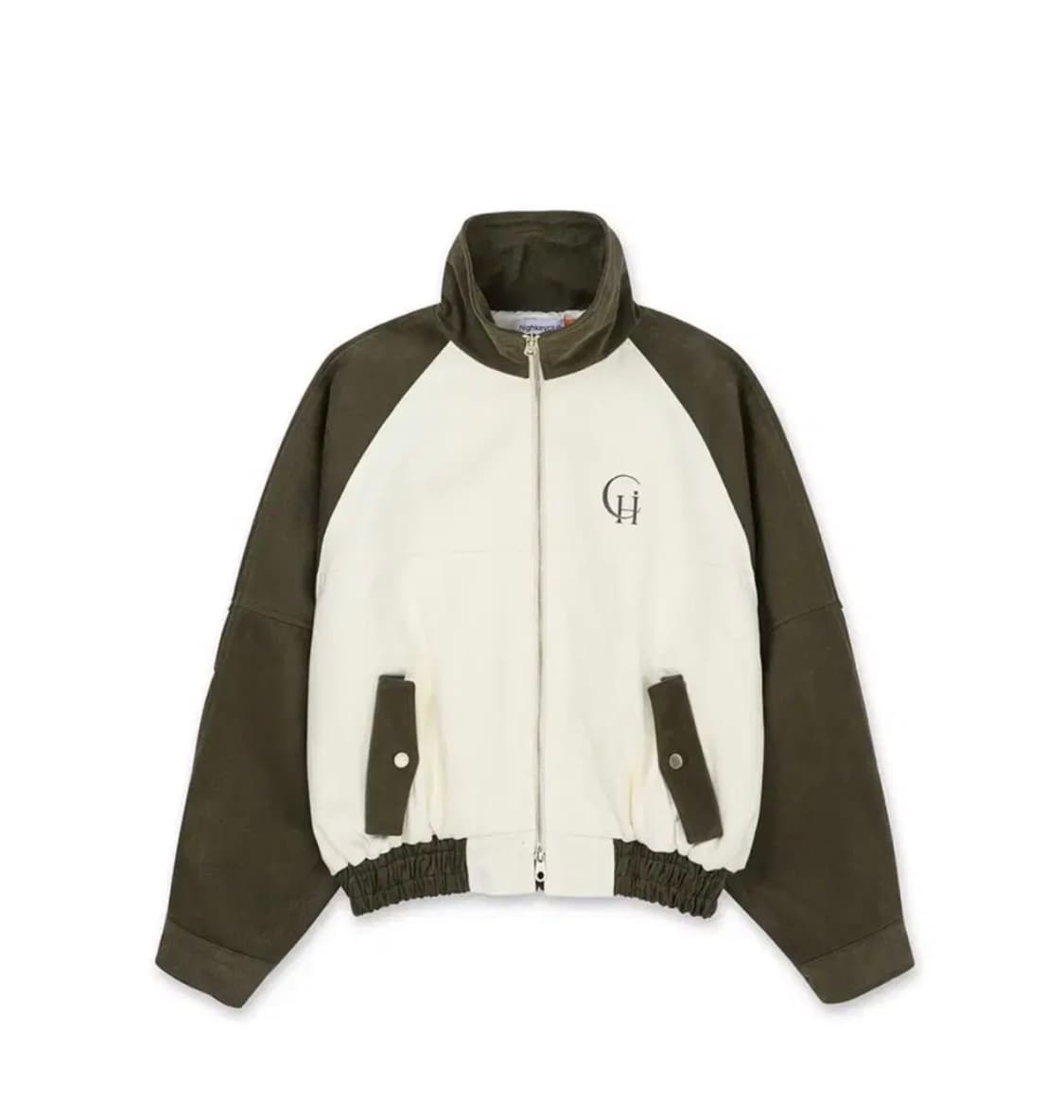 하이키클럽 콘트라스트자켓 카키 상품이미지1