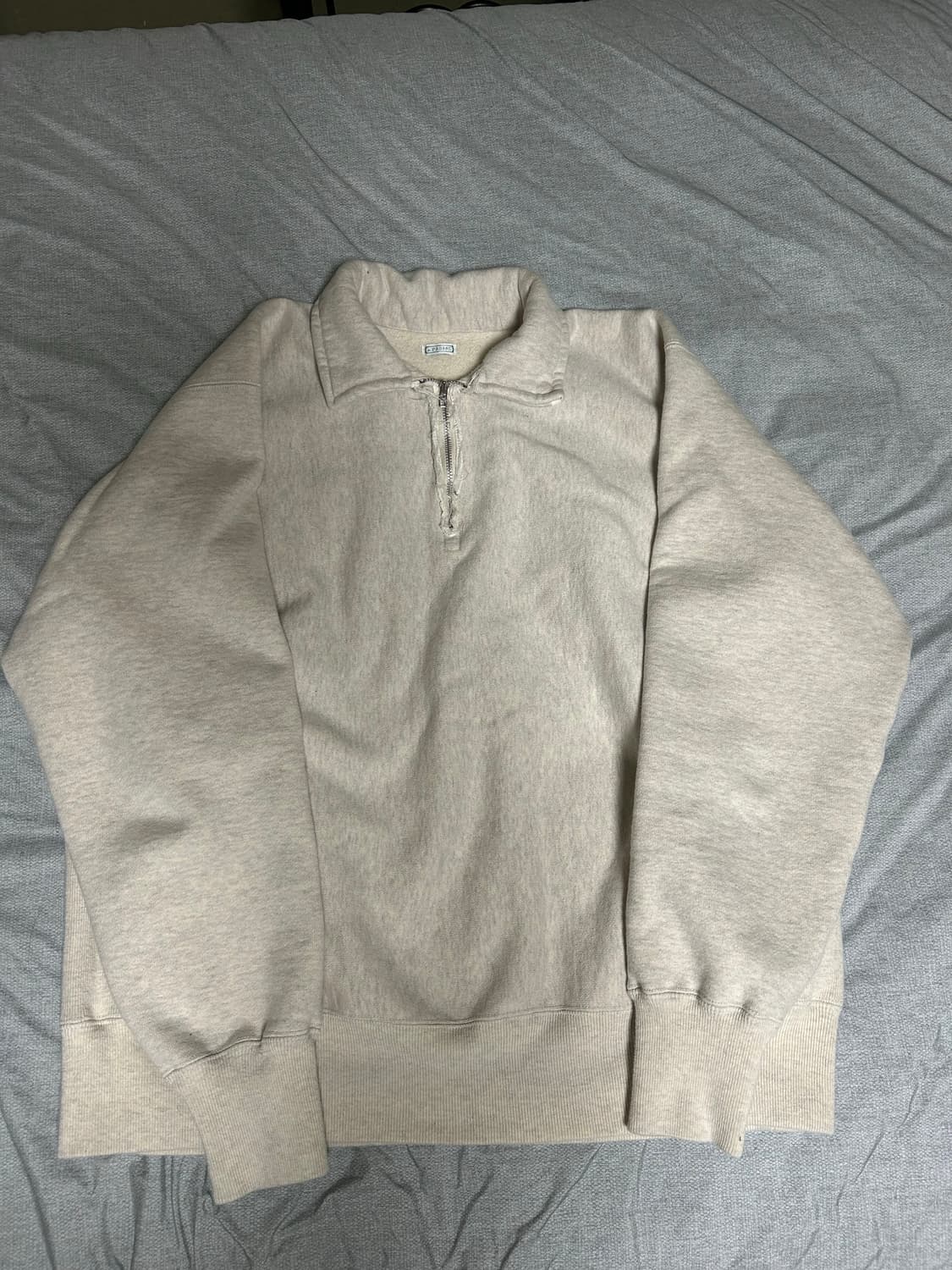 [2] 아프레쎄 Apresse 하프집업 오트밀 상품이미지1