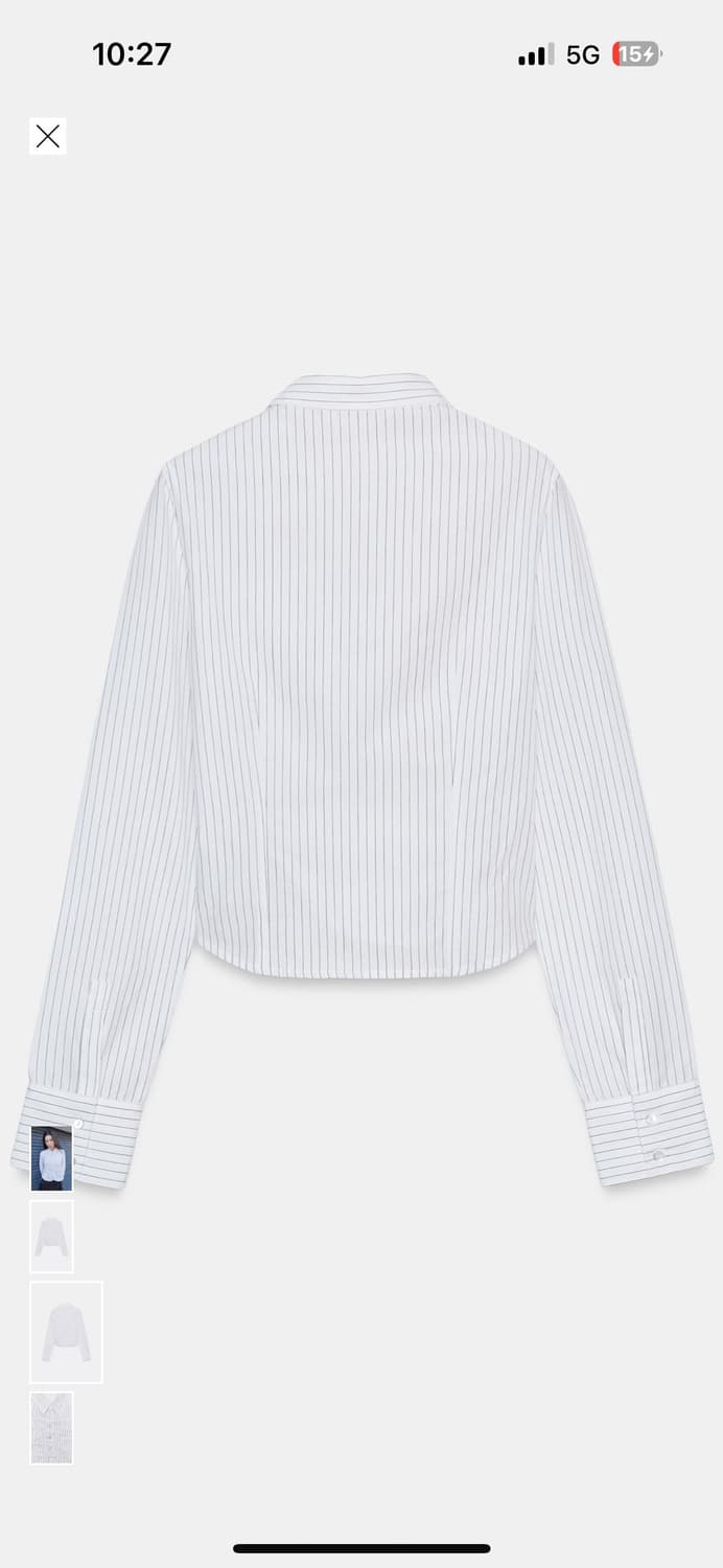 gimaguas 기마구아스st Zara 셔링 셔츠 상품이미지5