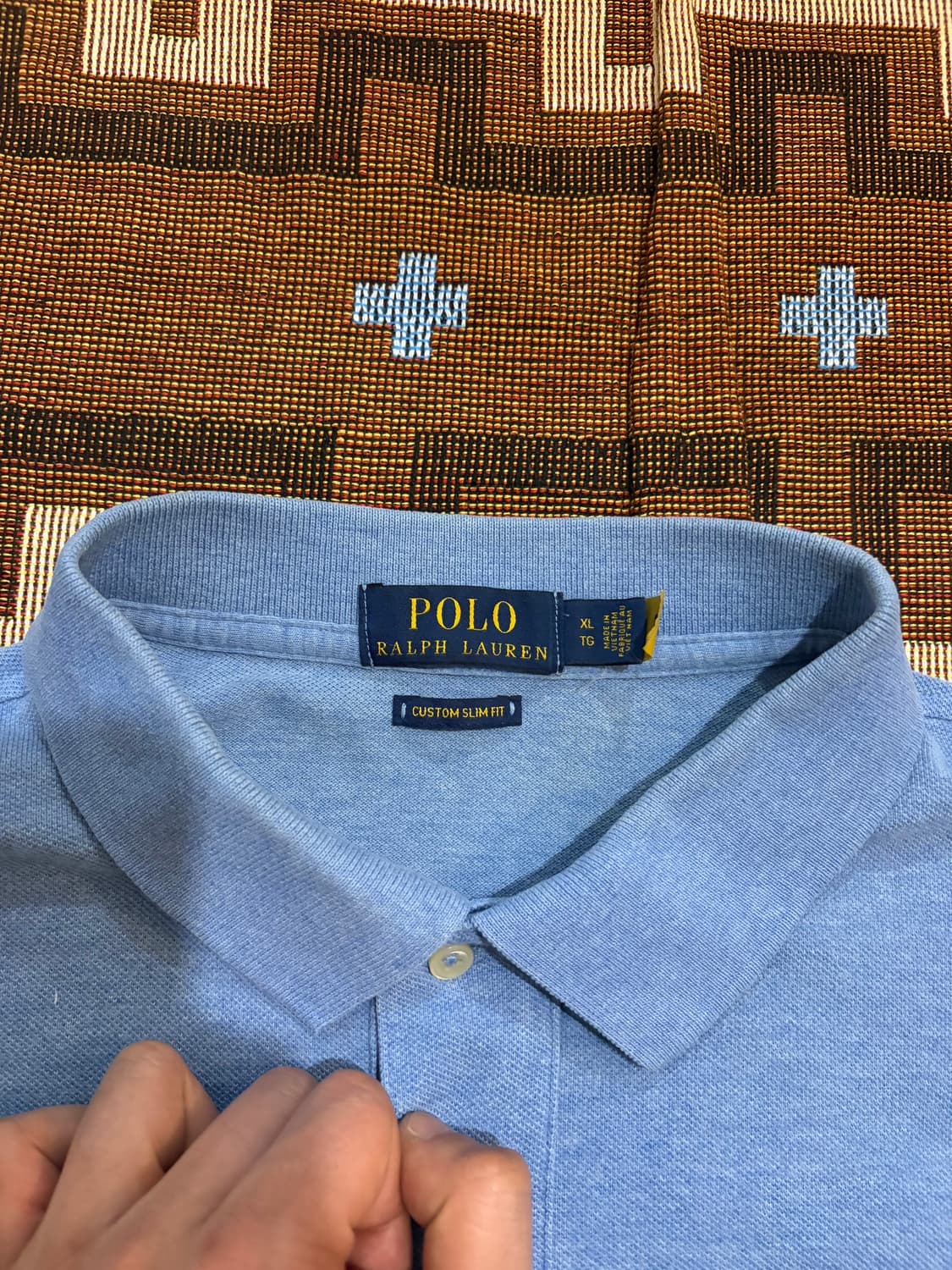 XL) 폴로 랄프로렌 카라티 Pk티 하늘색 상품이미지5