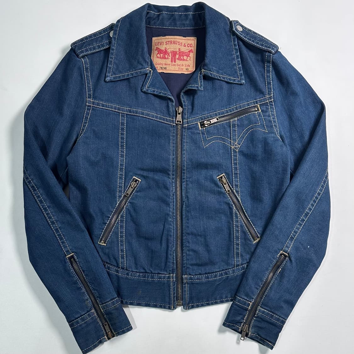 리바이스 타입원 지퍼디테일 데님 자켓 상품이미지1