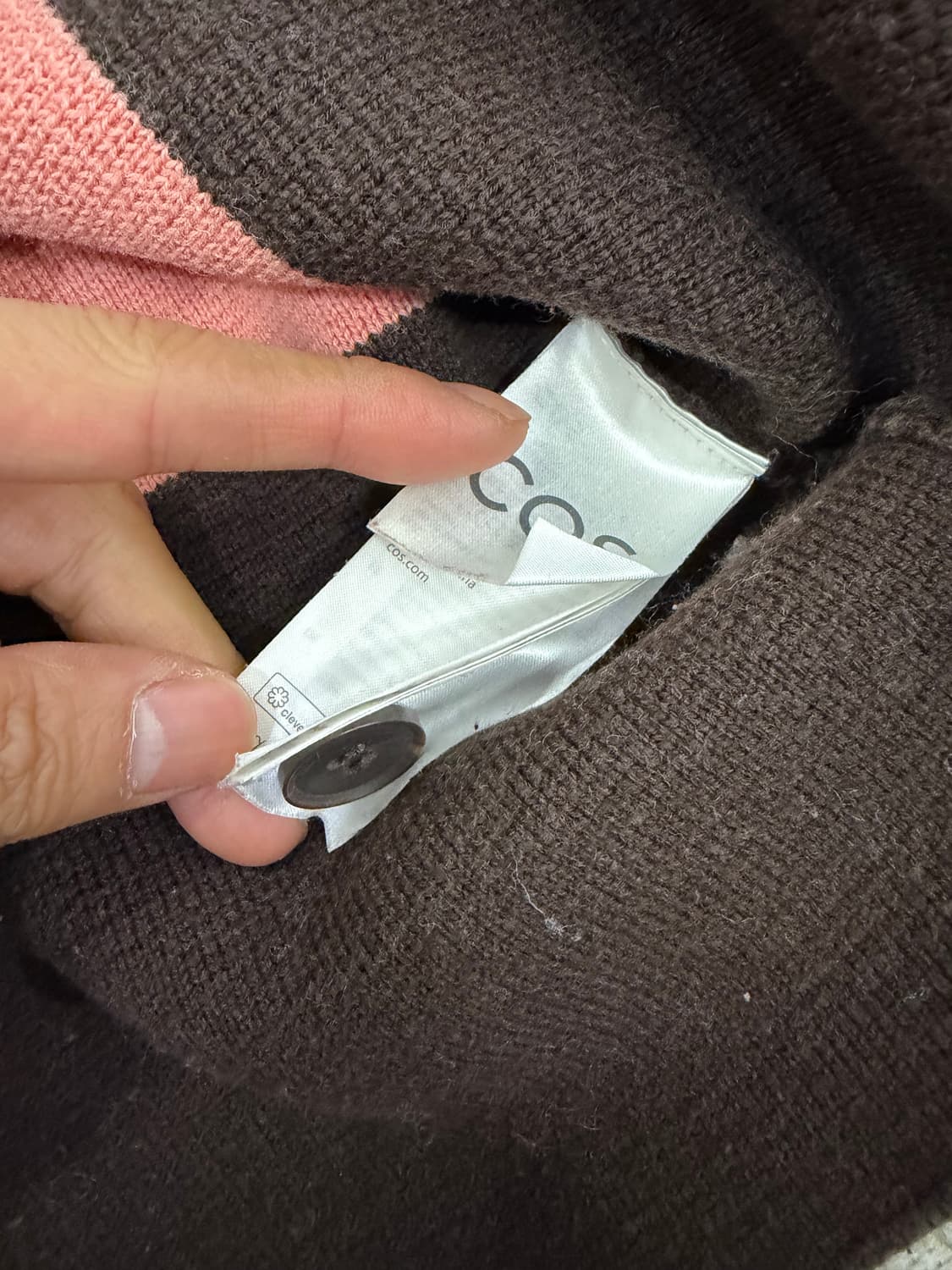 정품) COS 코스 남성 스트라이프 가디건 XL 상품이미지7