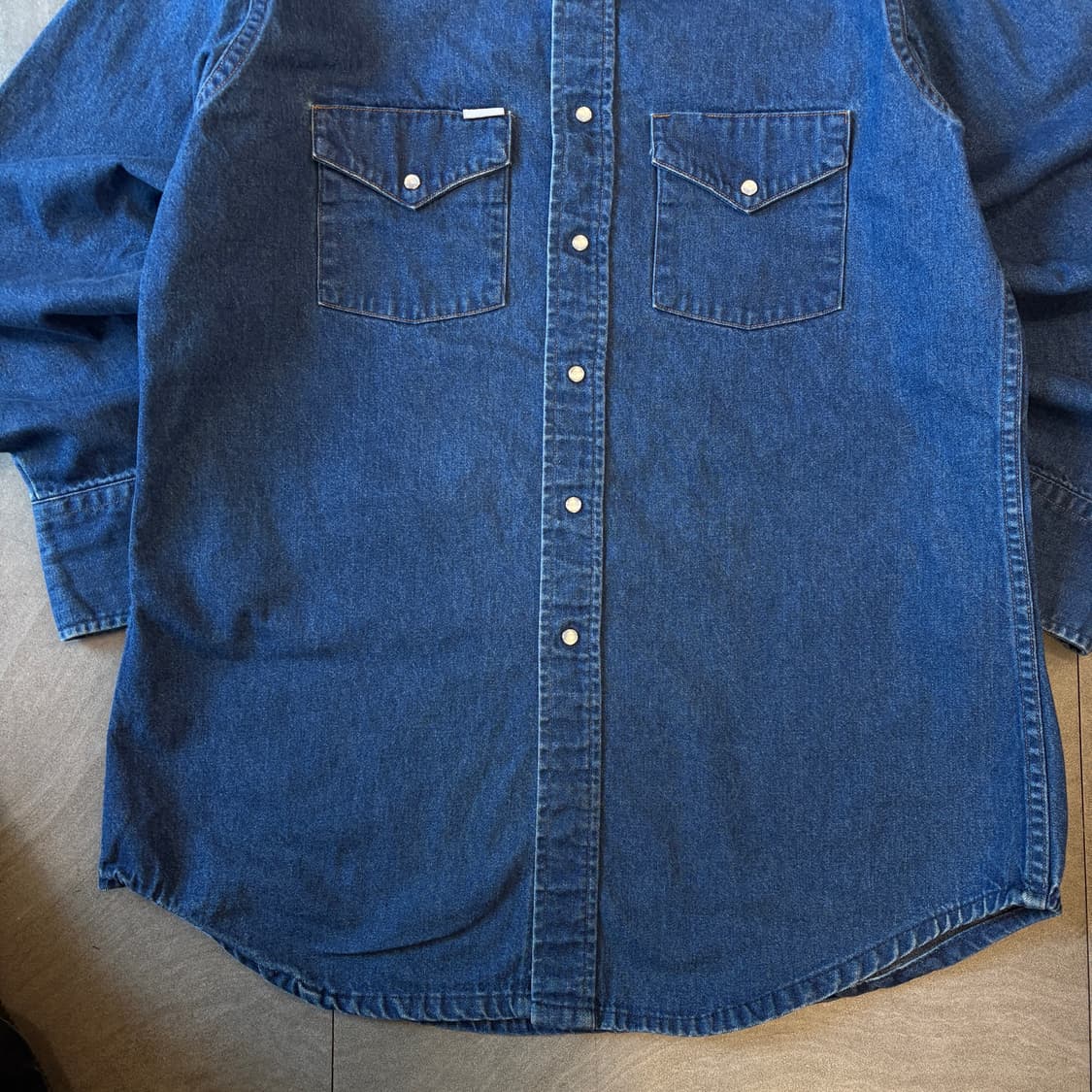 칼하트 정품 오리지널 데님 웨스턴 긴팔 셔츠 상품이미지4