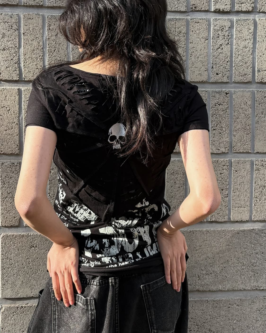 Back detail slim top 상품이미지2