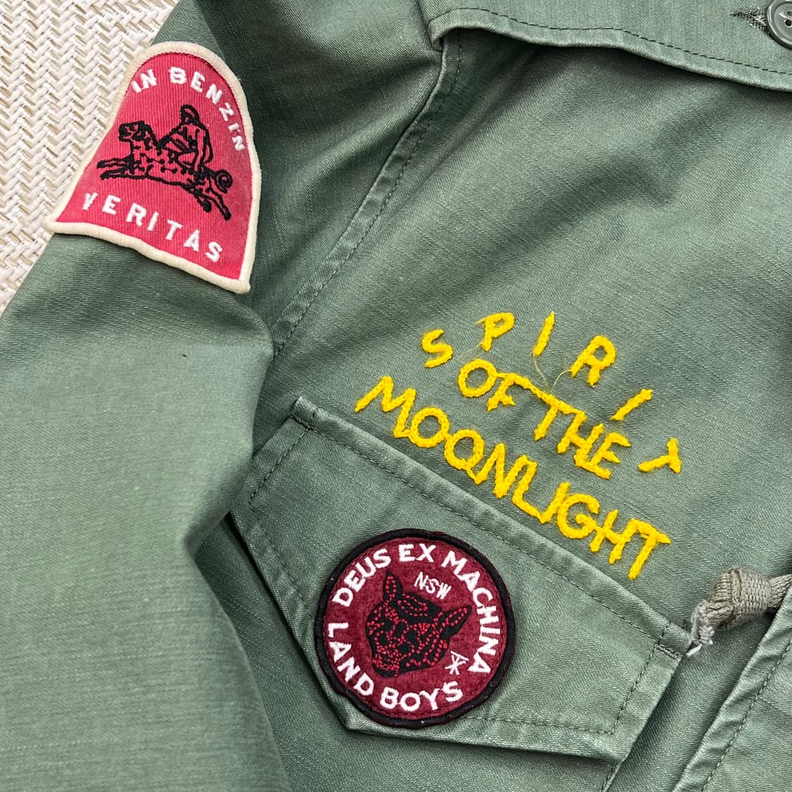 데우스 자수패치 야상자켓 r2314 상품이미지5