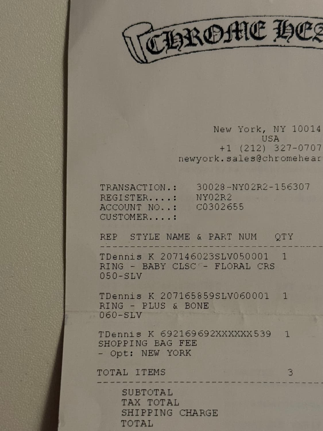 크롬하츠 베이비 플로랄 링 (US 5) 상품이미지5