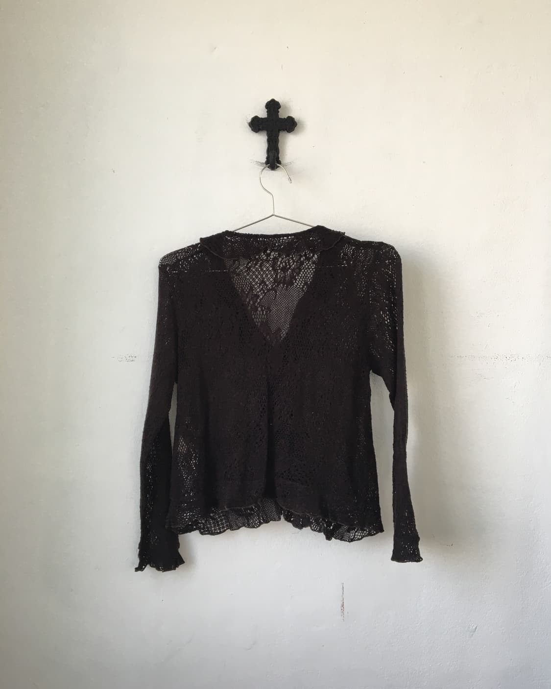 Pattern ruffle cardigan 상품이미지3