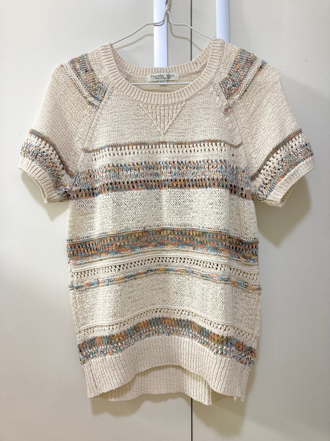 써스데이아일랜드 반팔 니트 상품이미지1