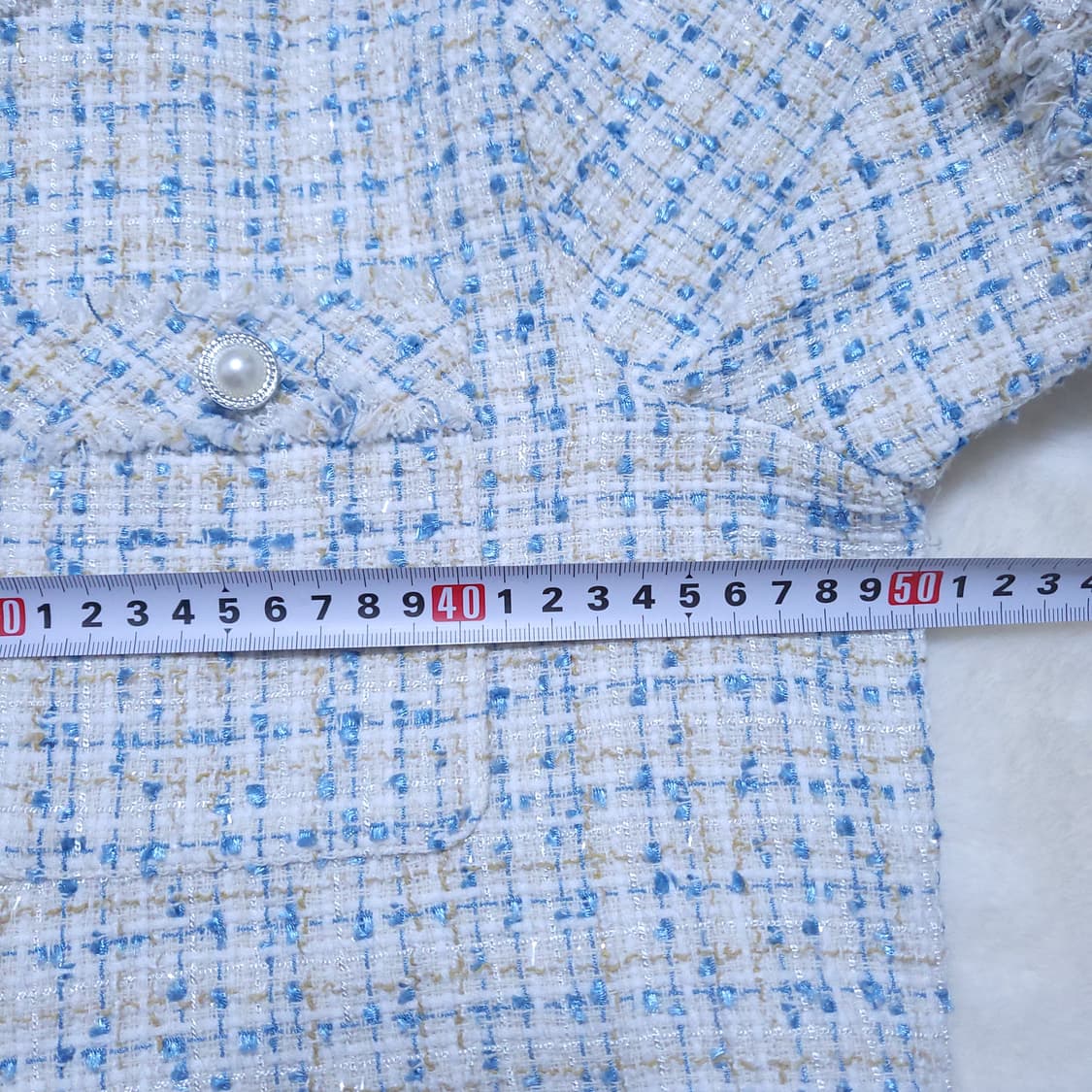 포커스 여성 트위드반팔자켓 F 0224 상품이미지6