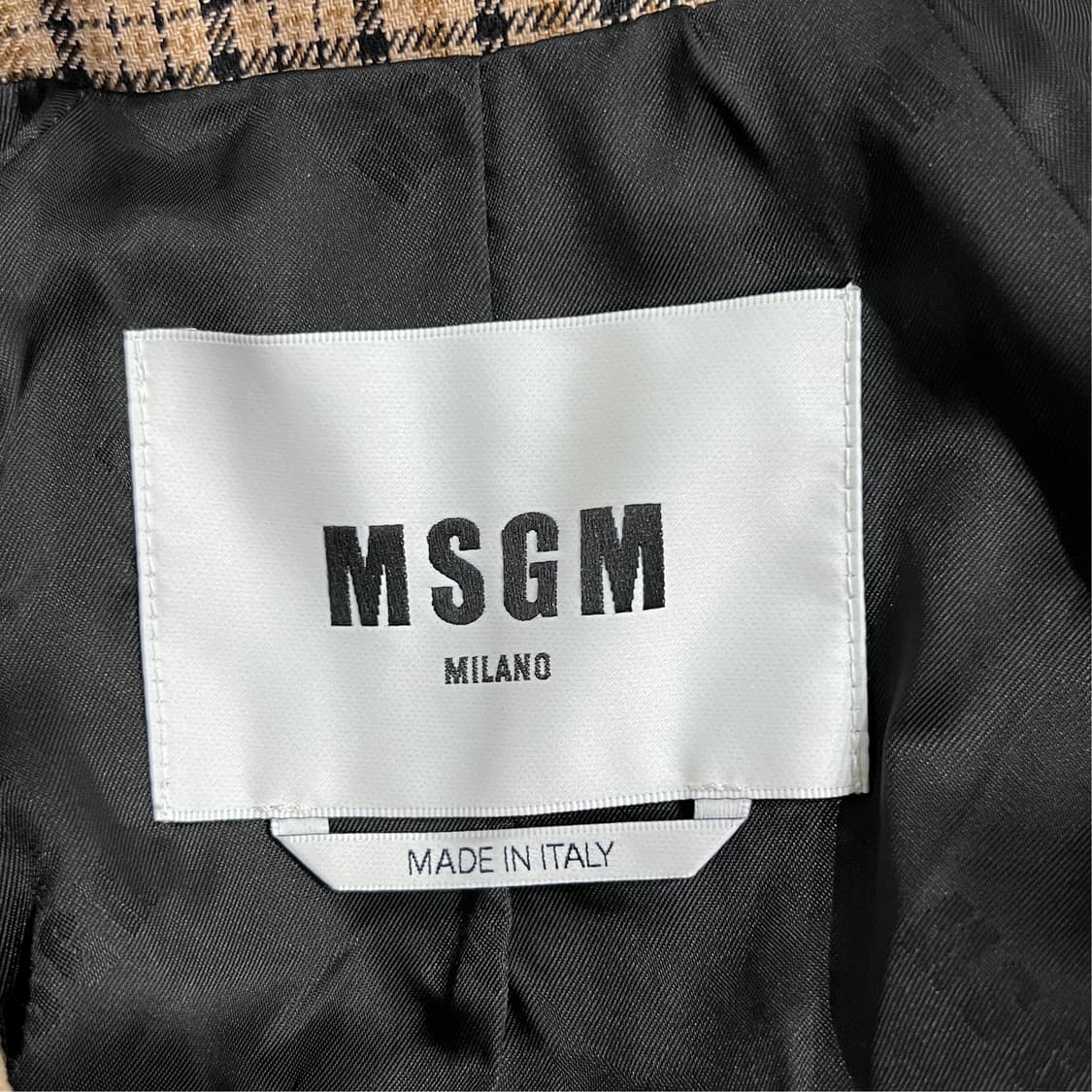 [38] MSGM 체크 더블블레스트 코트 자켓 상품이미지6