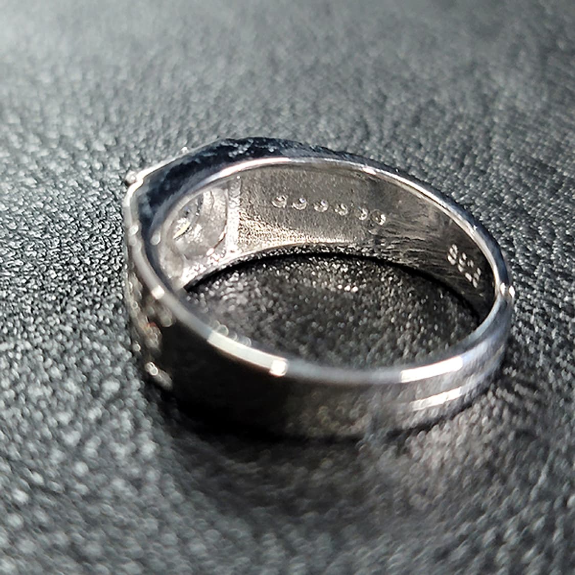 Tenor 실버 모이사나이트 남자 빈티지 선물 소품 반지 상품이미지4