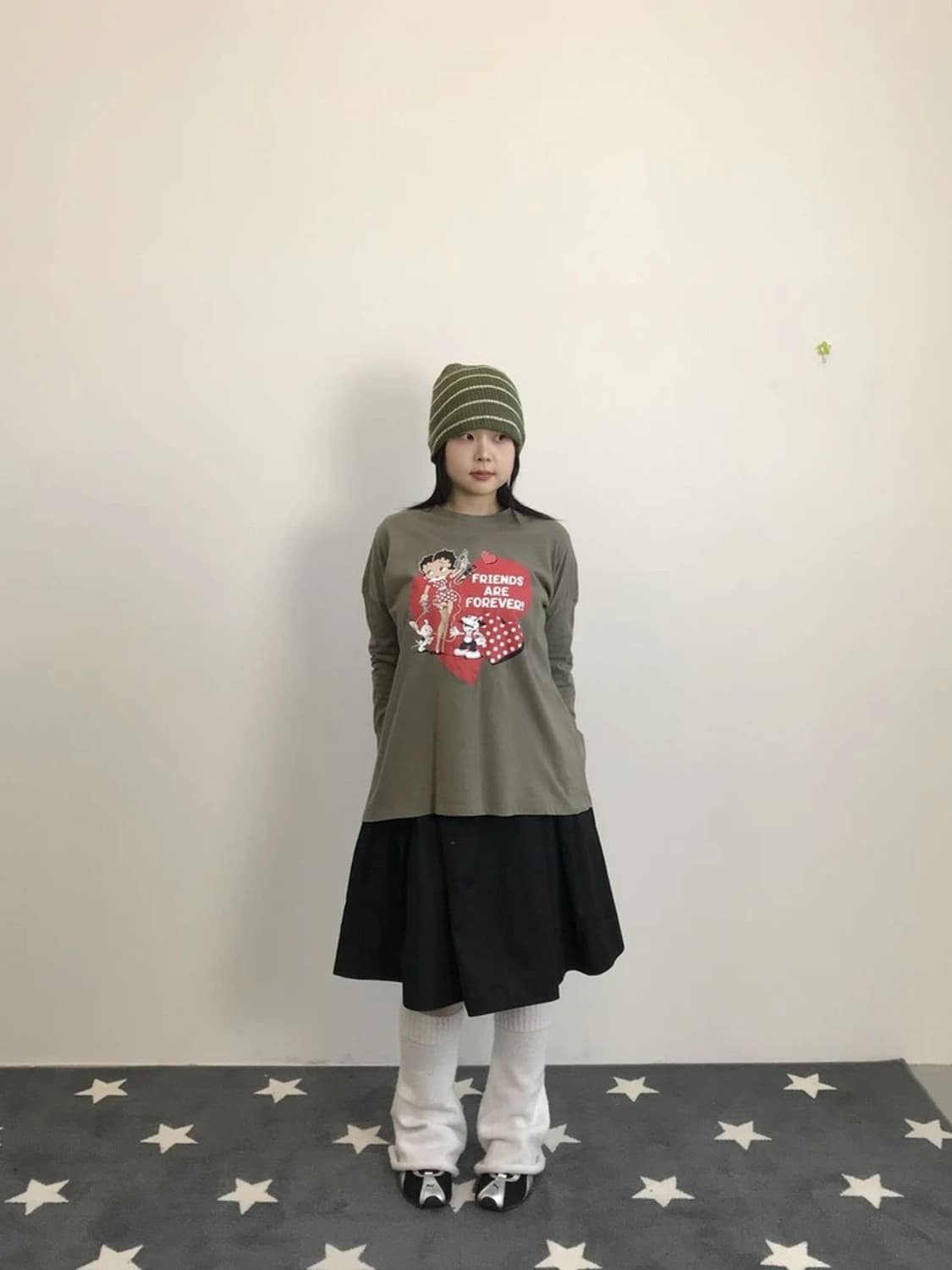00's Betty Boop Heart Graphic Tee 상품이미지2