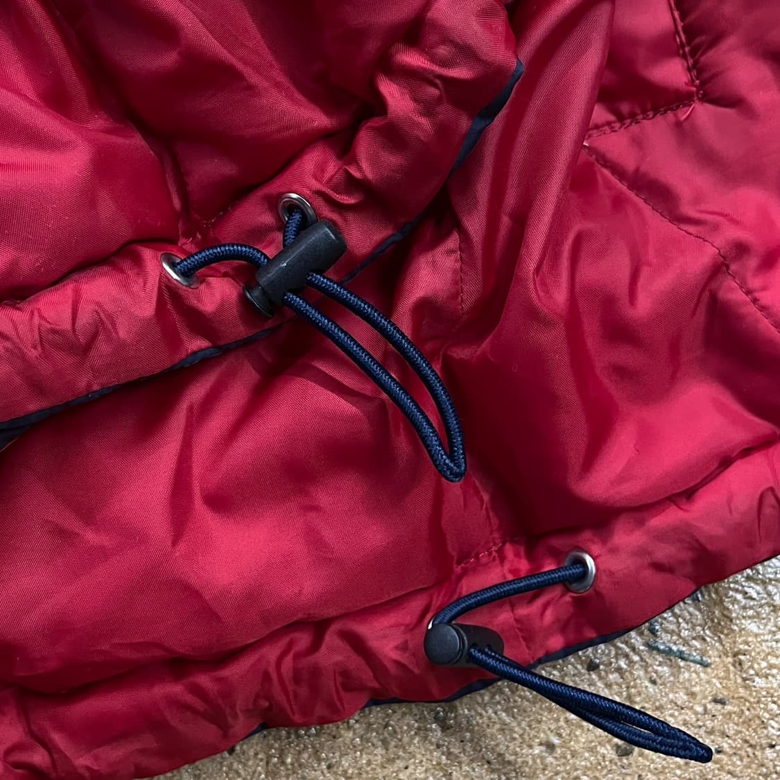 [정품/L] 프레드페리 리버시블 패딩 점퍼 네이비레드 b8 상품이미지6