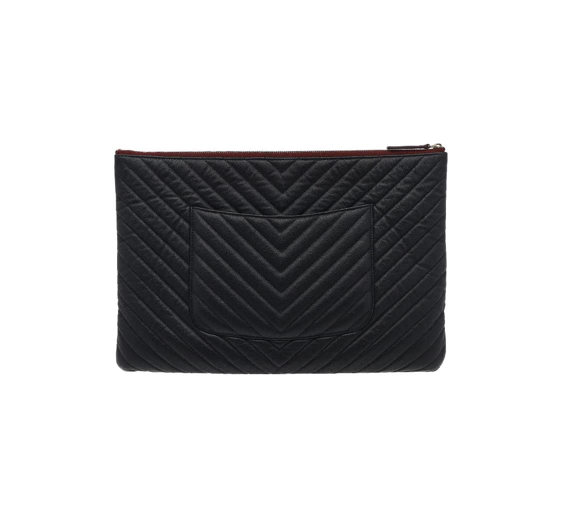 [S급] 샤넬 캐비어 쉐브론 클러치 라지 판매합니다!!! 상품이미지2