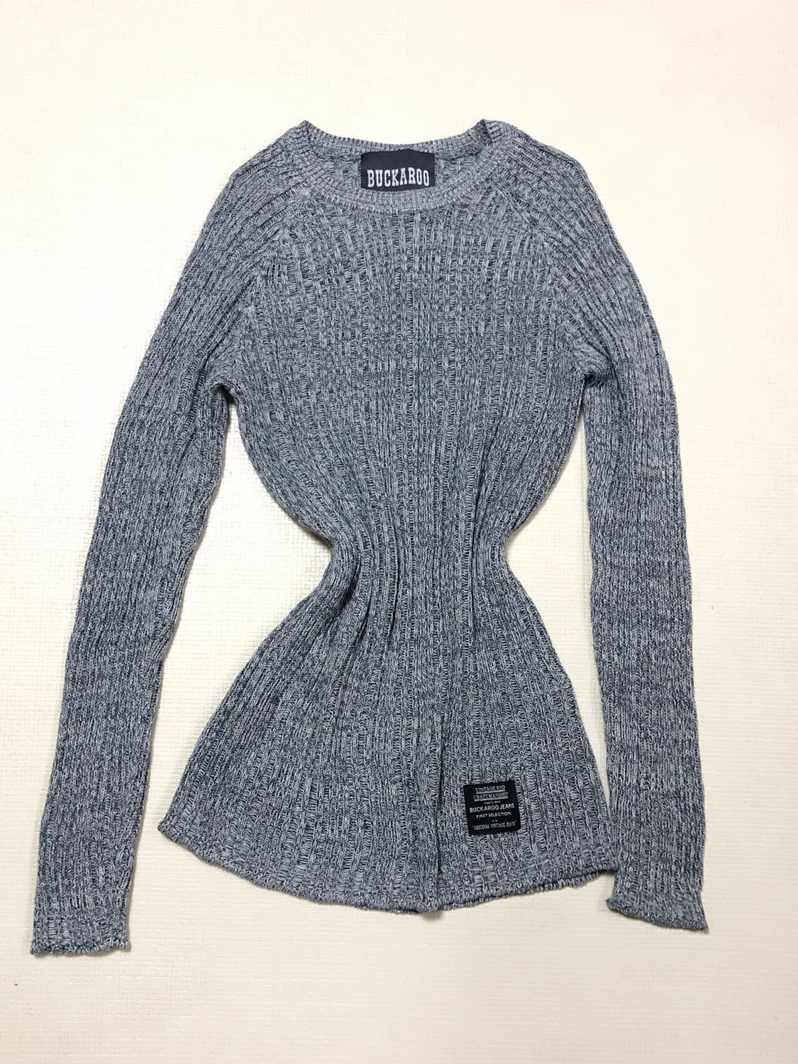 빈티지 버커루 라이트 그레이 니트 상품이미지7