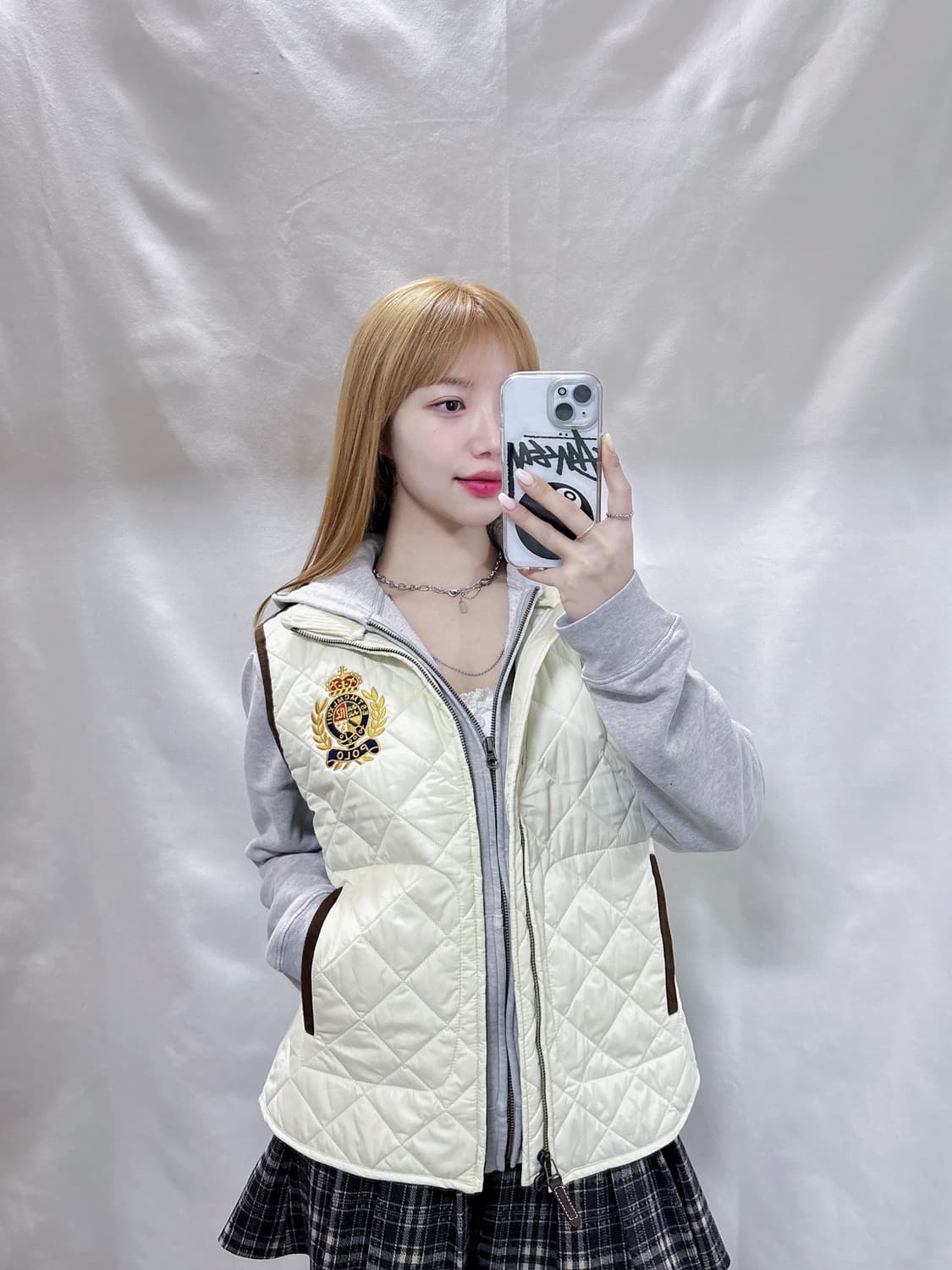 폴로 랄프로렌 화이트 투웨이 패치로고 베스트  상품이미지1