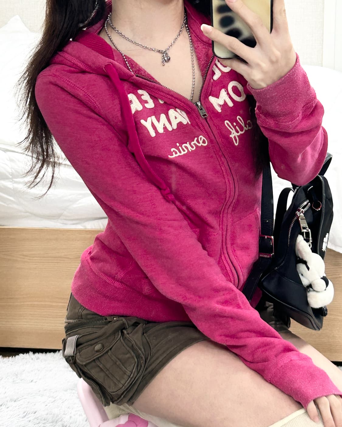 홀리스터 핑크 후드집업 상품이미지3