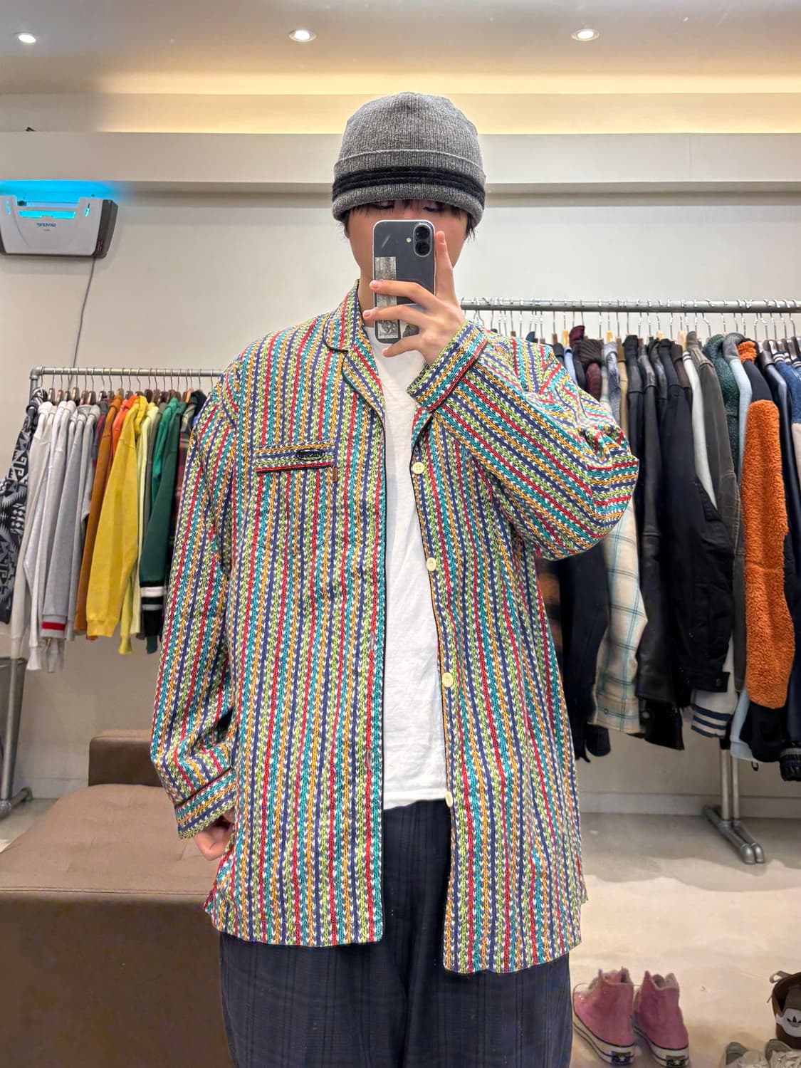 미쏘니 체인패턴 파자마 셔츠 상품이미지8