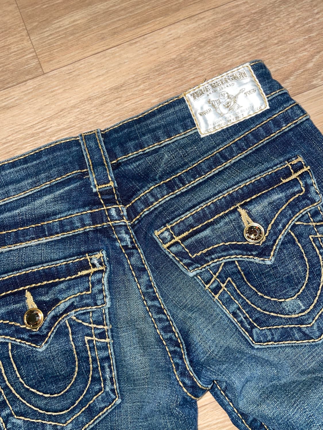 트루릴리젼 큐빅 로우라이즈 데님 팬츠 상품이미지1