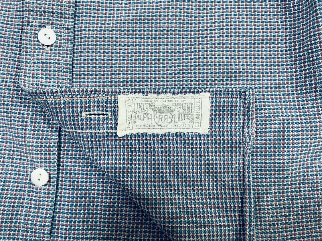 90~95) RRL 잔체크 워크셔츠 상품이미지8