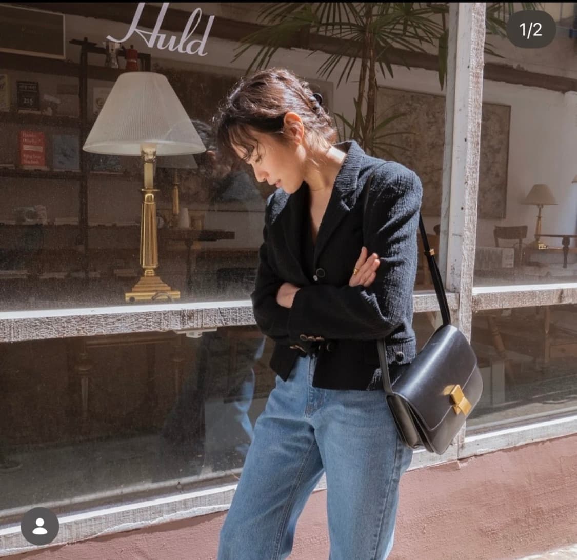 Ore 오어 마가렛 트위드 재킷 아이보리 상품이미지1