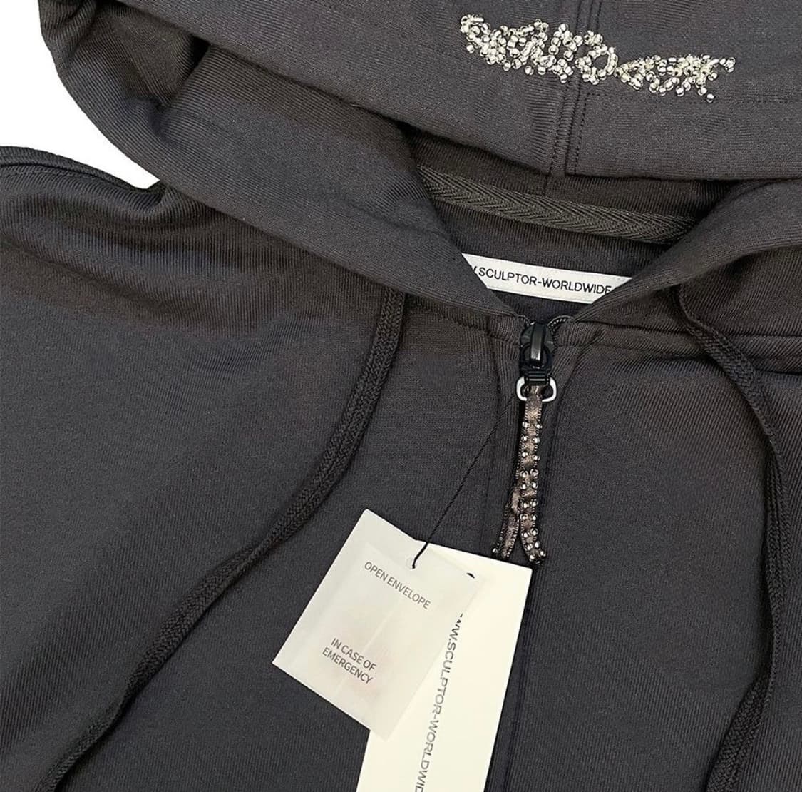 스컬프터 | 비즈 세인트 후드집업 후디 차콜 그레이 L 상품이미지3