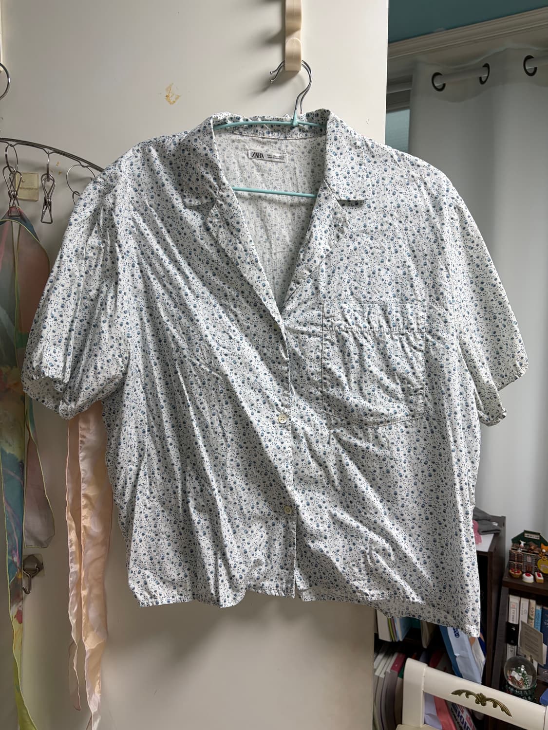 zara 꽃무늬 셔츠 상품이미지1