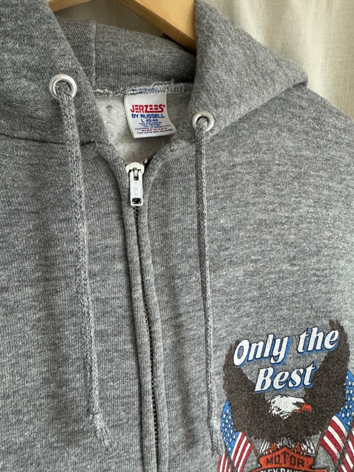 90s 할리데이비슨 / 빈티지 후드 집업 / L 상품이미지2