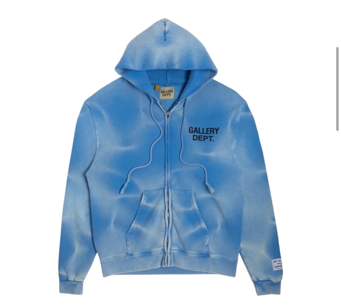갤러리 디파트먼트 선페이디드 로고 집업 블루 xl 상품이미지5