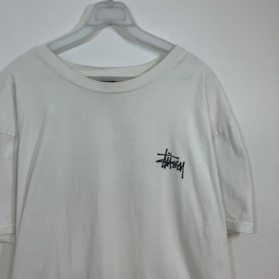 Stussy stock logo white t-shirt 상품이미지5