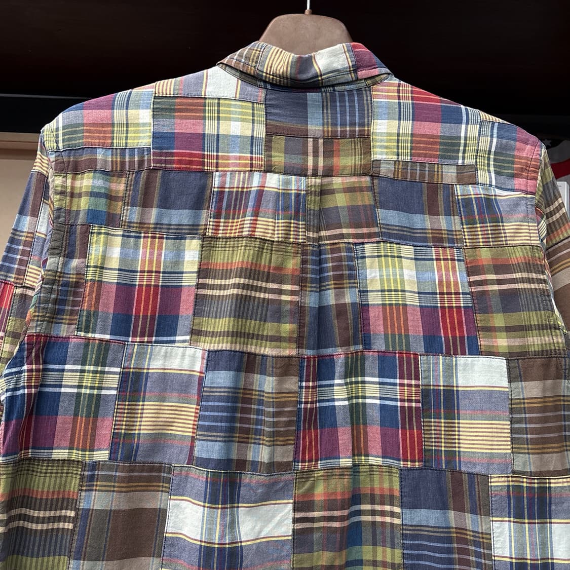 90s 폴로 랄프로렌 멀티패턴 마드라스 버튼다운 체크셔츠 N1078 상품이미지5