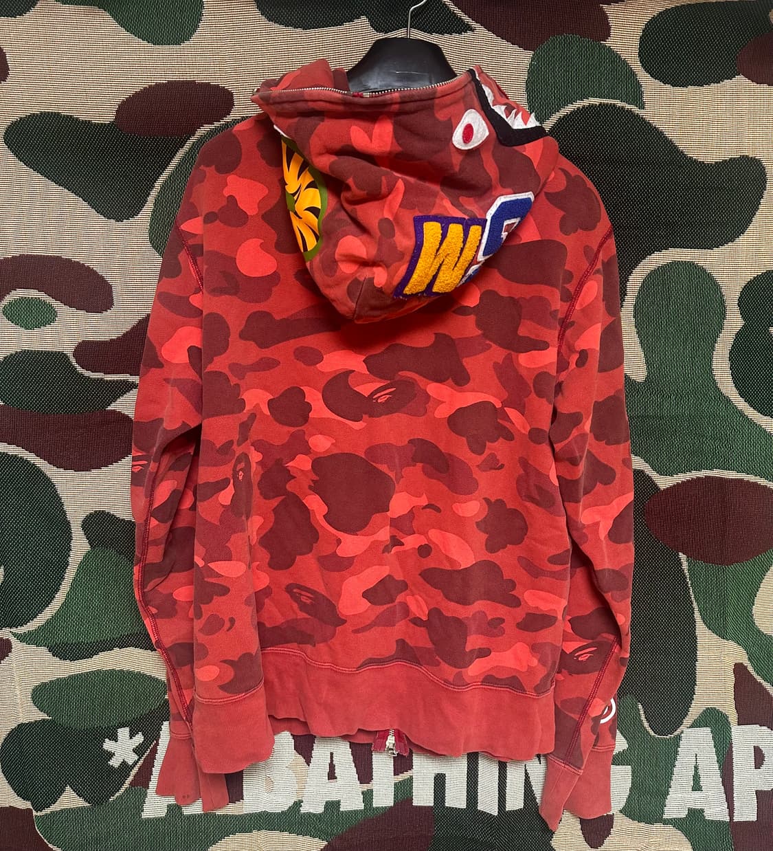 [ L ] 베이프 샤크 후드집업 적계 상품이미지3