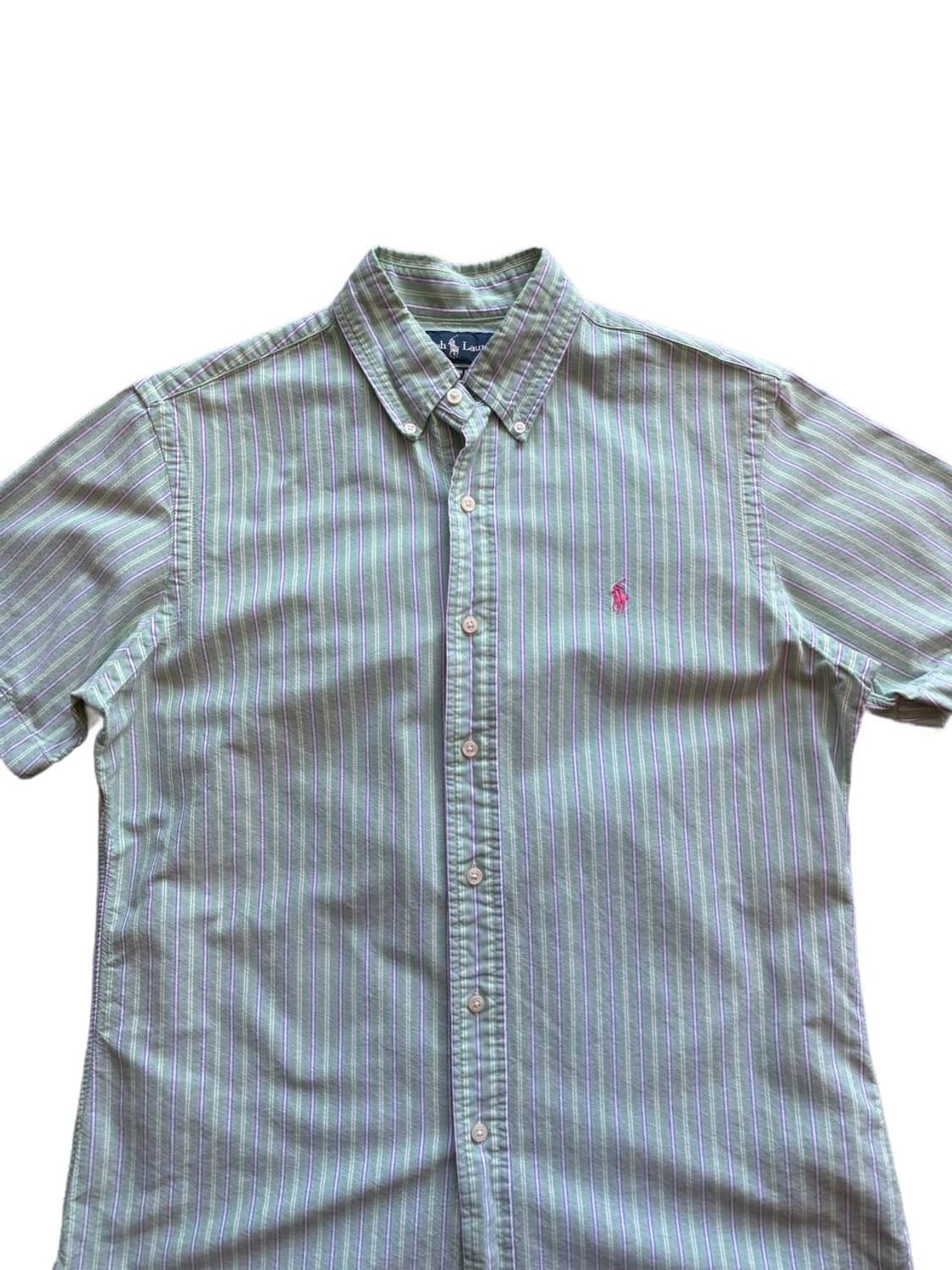 폴로 랄프로렌 버튼다운 반팔 스트라이프 셔츠 상품이미지3