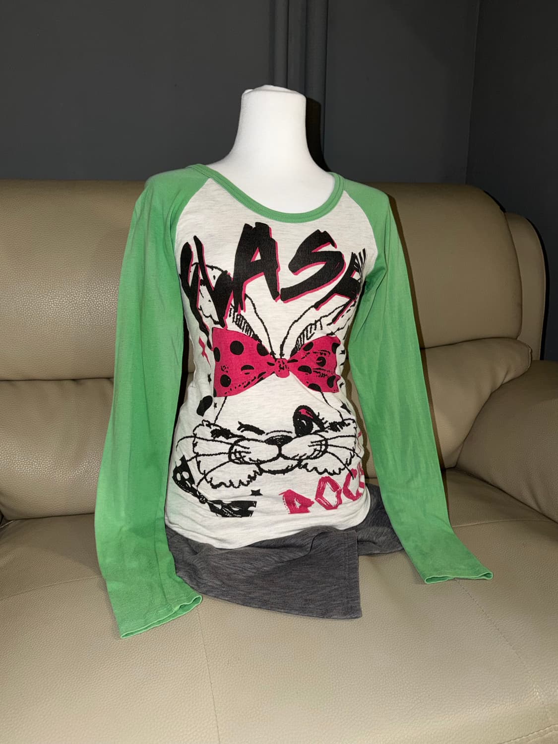 kawaii rabbit raglan long sleeve 상품이미지1