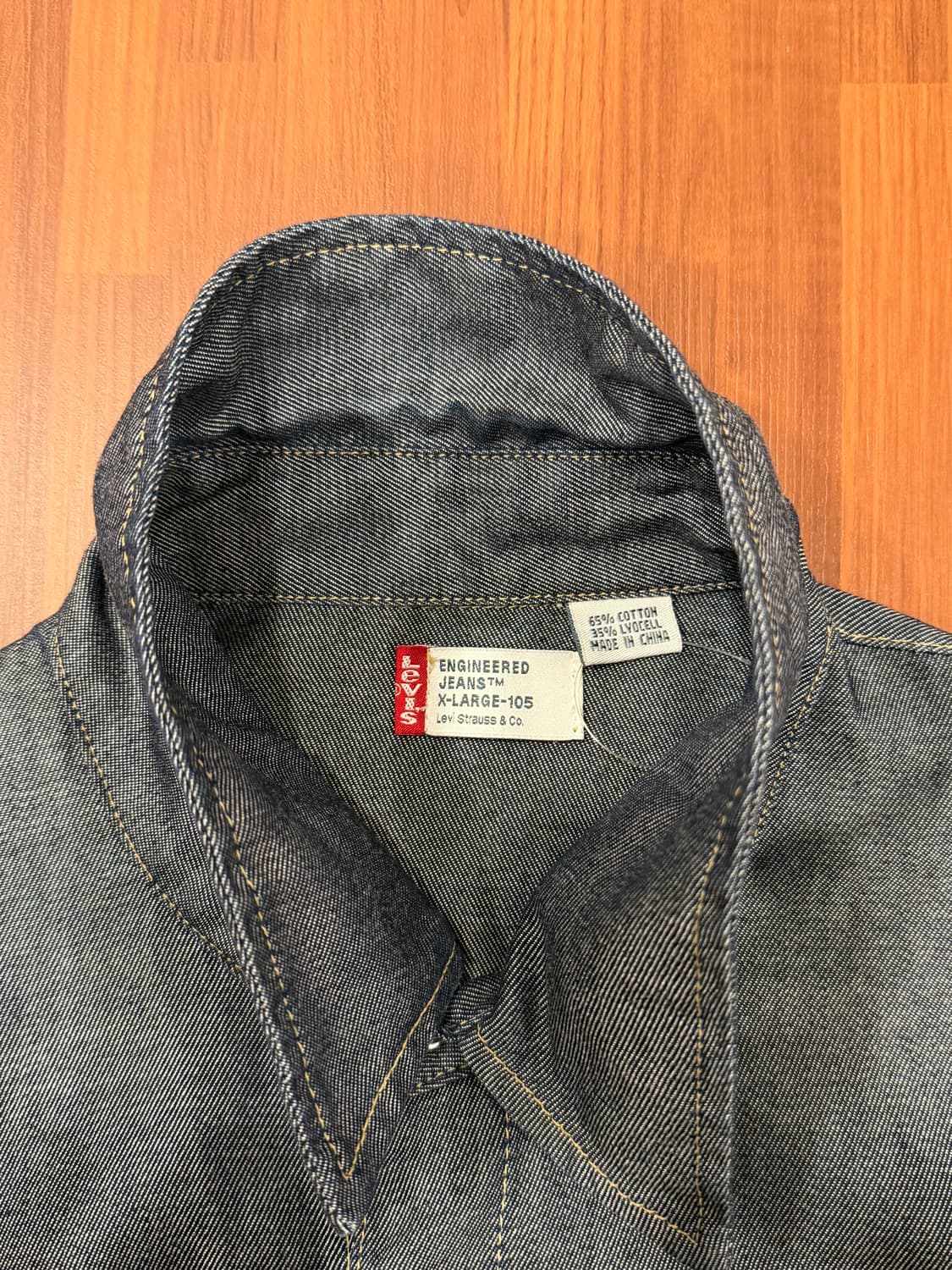 00s Levis 리바이스 엔지니어드 리오셀 데님 셔츠 상품이미지8