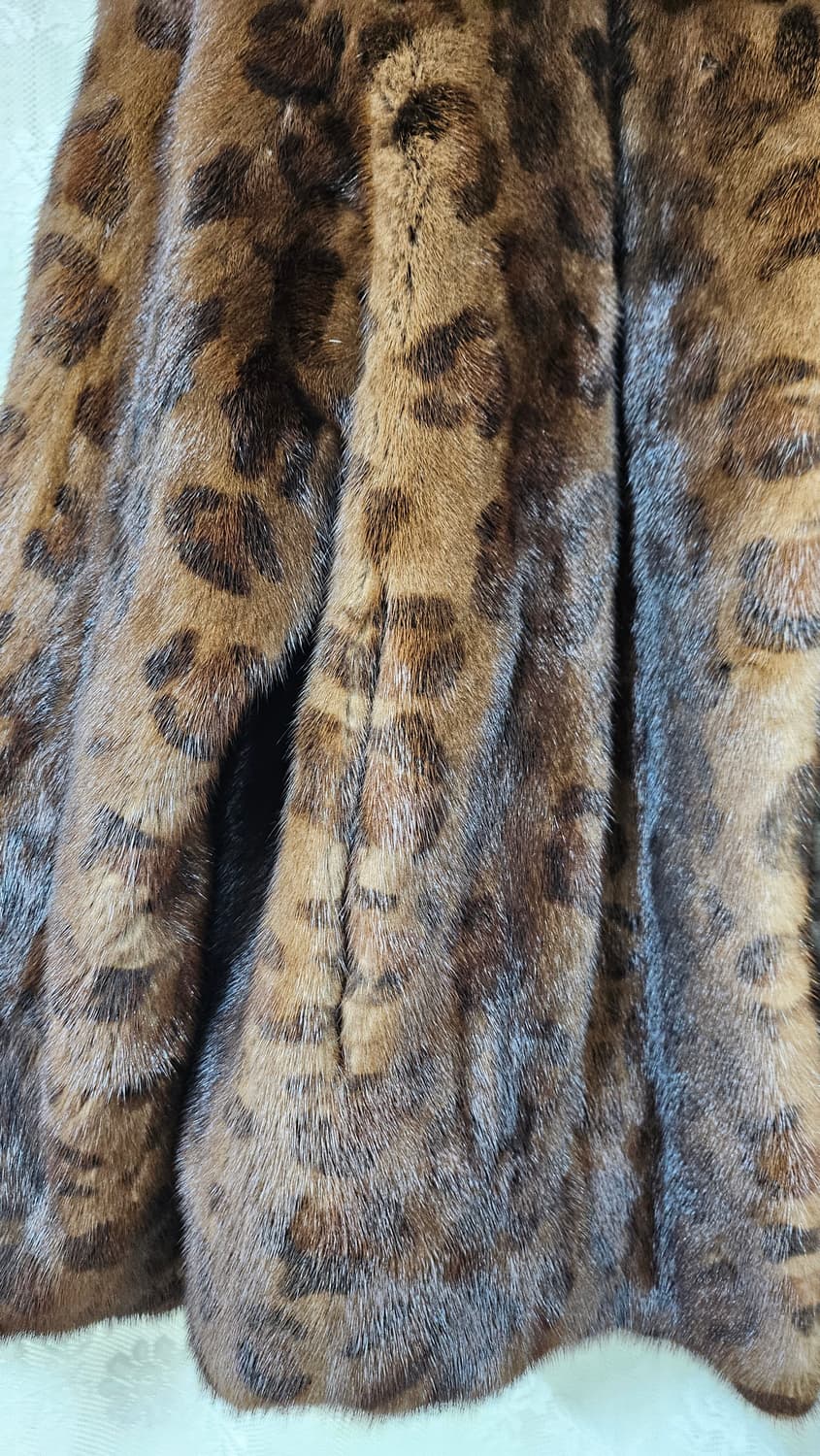레오파드 무늬 밍크 코트 상품이미지7