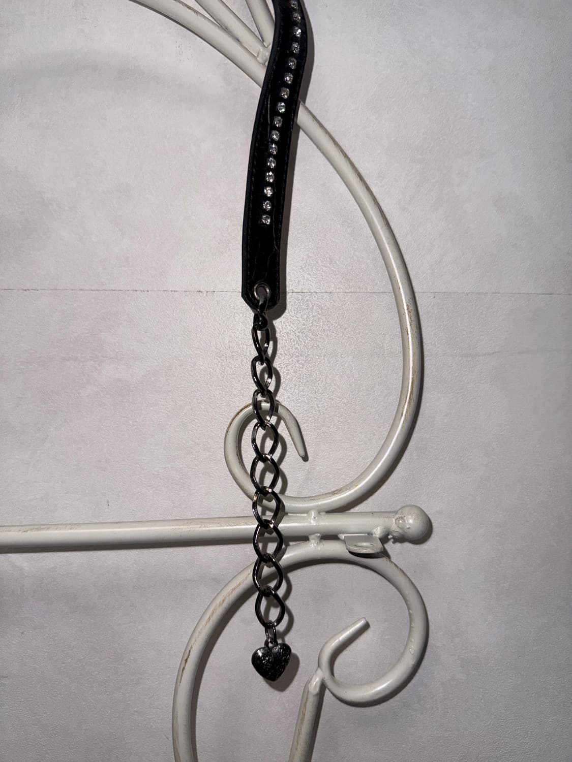Black flower ring cubic chain belt 상품이미지8