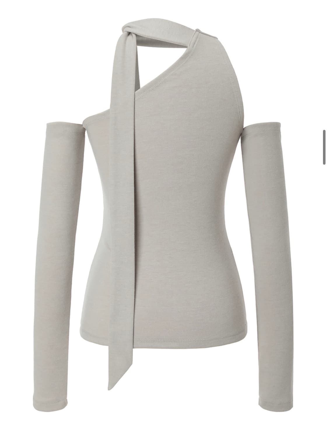 이네기 셔링 스카프 탑 샌드베이지 상품이미지2